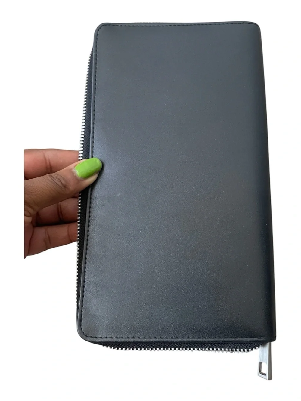 Marc Jacobs Black Leather Zip-Around Long Wallet